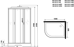 Niagara Душевая кабина Classic NG-3312-14RG – фотография-15